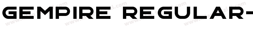 Gempire Regular字体转换